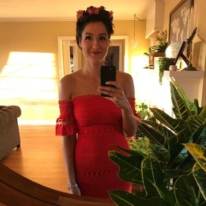 Saylor x Free People red dress XS